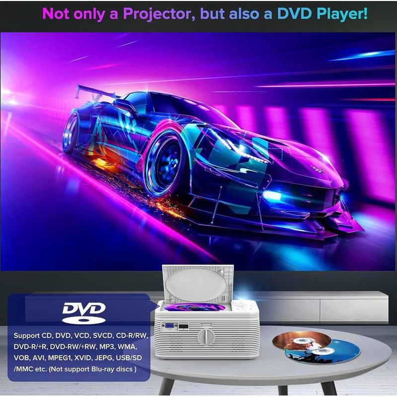 ELEGANT - VIDEO BEAM / proyector Bigasuo 2022 Nativo 1080p Blthoot,7k Lx Hdmi,