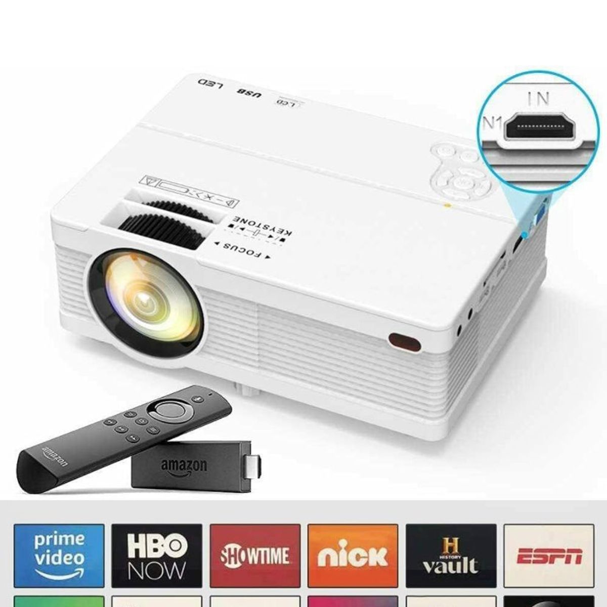 PRO - Video beam Qxk Full Hd , 1080p , 200 Pulgs, 7500 Lumens