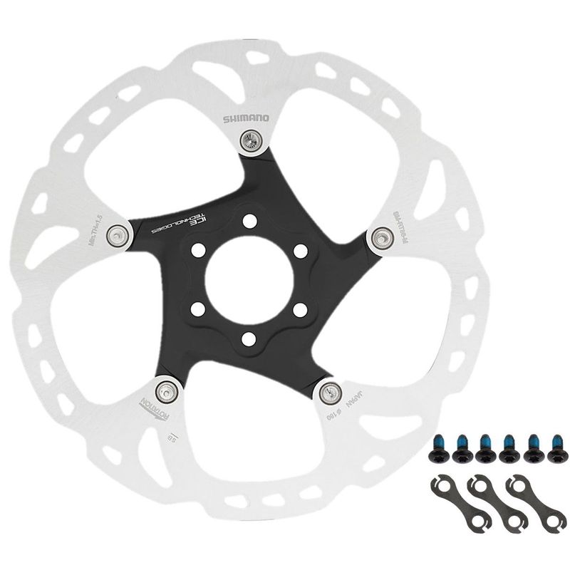 SHIMANO - Disco Shimano Xt Rotor Freno Bicicleta Rt86 180mm 6tornillos