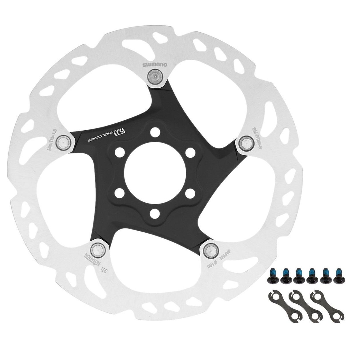 SHIMANO - Disco Bicicleta Shimano Xt Rotor Freno Rt86 160mm 6tornillos