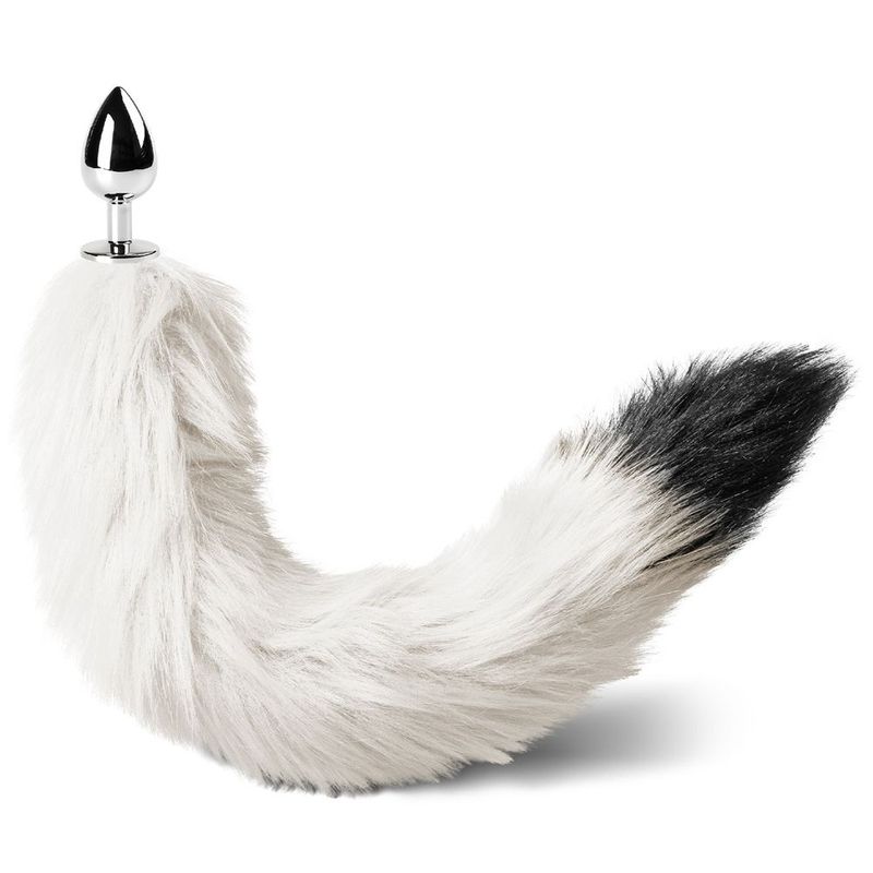 LUST - Plug Anal Cola Zorro Negro Blanco