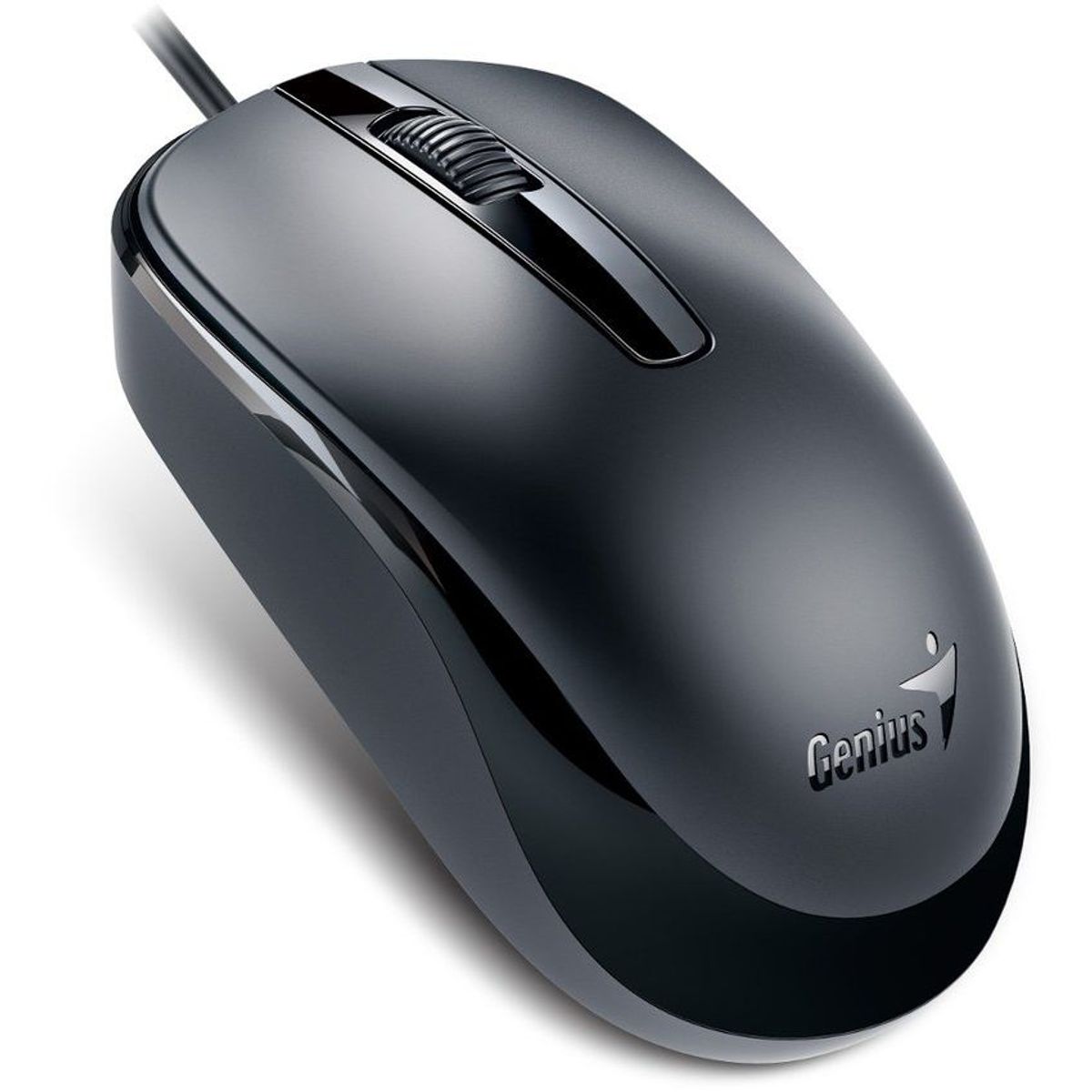 GENIUS - Mouse Ergonomico Alambrico Genius DX-120 Negro Ambidiestro Portatil