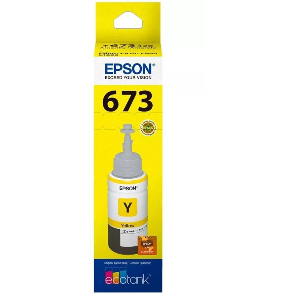 EPSON - Botella de tinta epson t673 amarilla