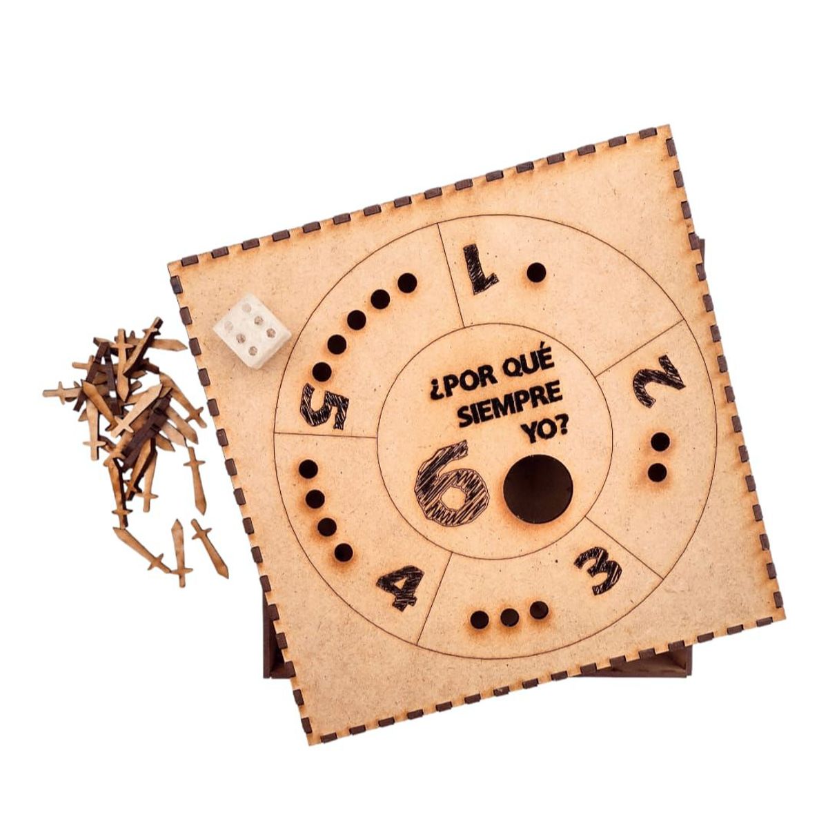 GENERICO - Juego de Mesa Por qué siempre yo artesanal en madera