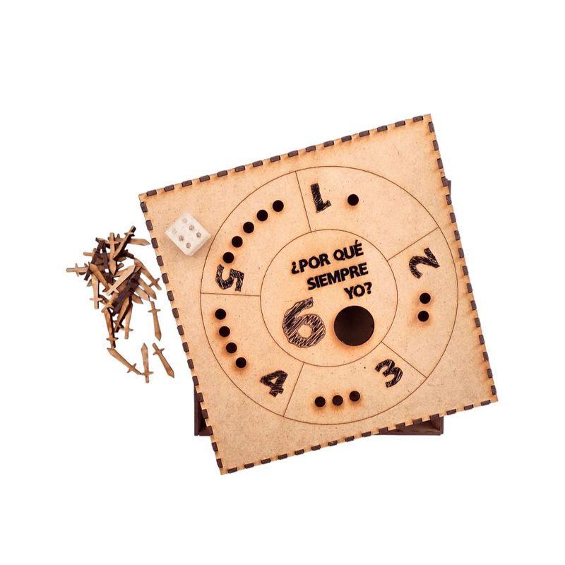 GENERICO - Juego de Mesa Por qué siempre yo artesanal en madera