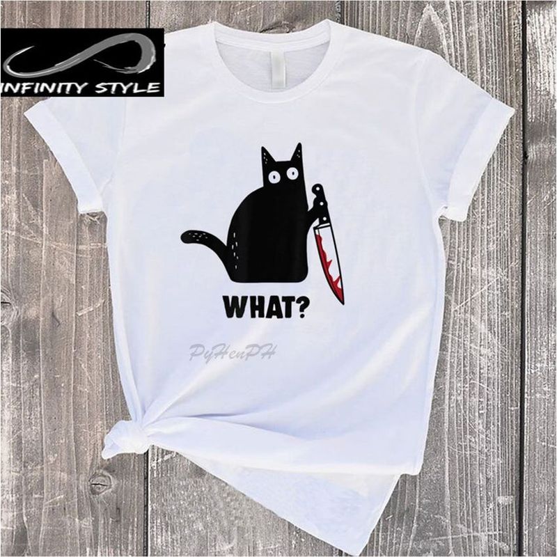 JGA COMPANY - Camiseta Mujer Cuello Redondo Con Estilo What.