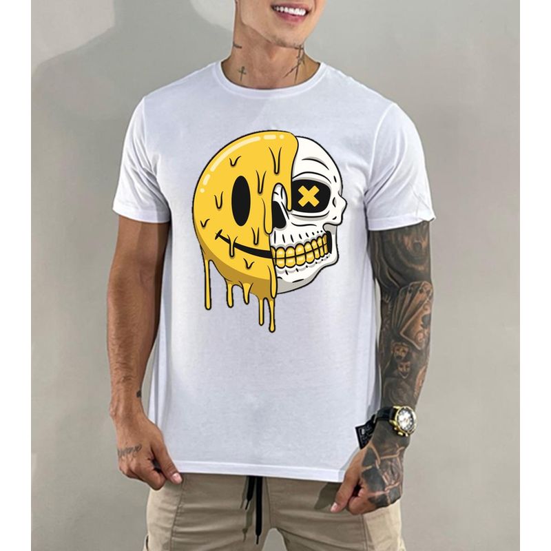ESTILO - Camiseta hombre con style yellow face