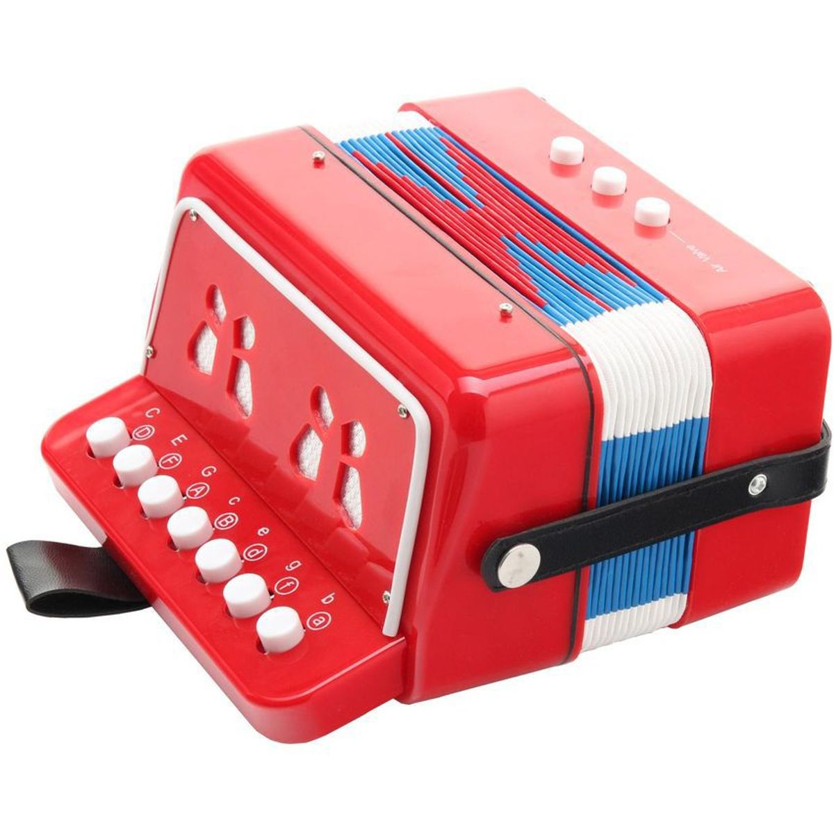 GENERICO - Acordeon infantil vallenato niño niña aprendiz ¡sonido real roja