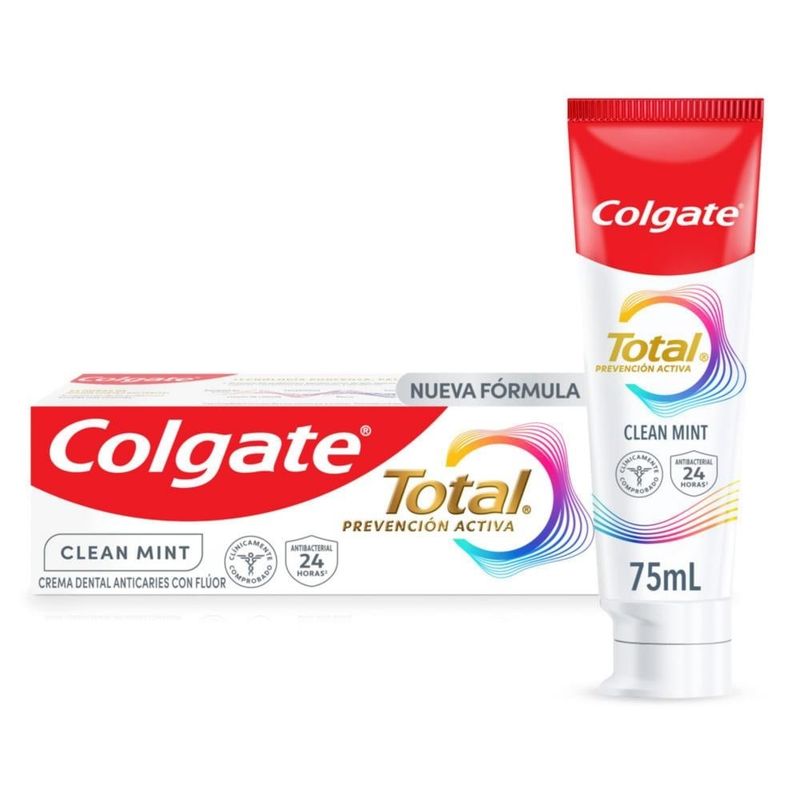 COLGATE - Crema Dental Colgate Total 12 Clean Mint X 75ml.---