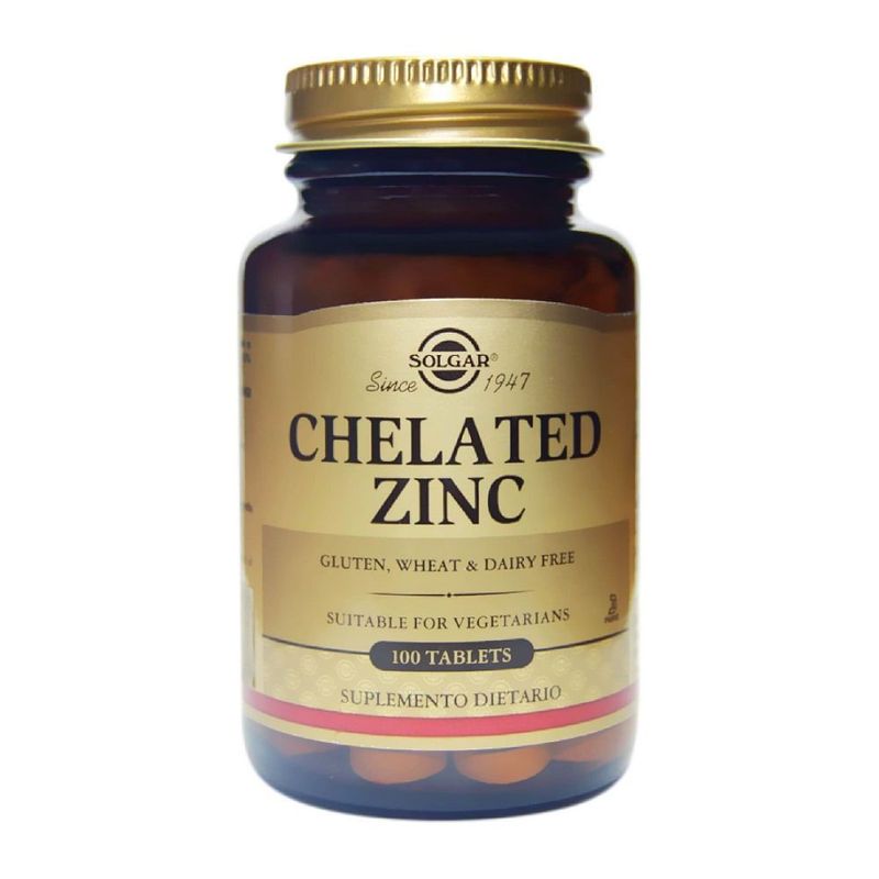 SOLGAR - Chelated Zinc Solgar X 100 Tabletas