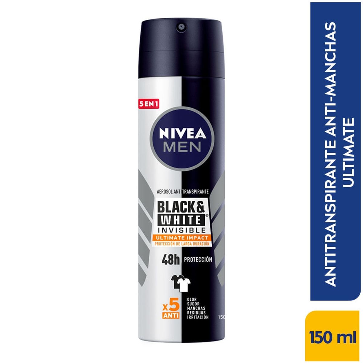 NIVEA - Desodorante Nivea Men Black & White Aerosol X 150ml