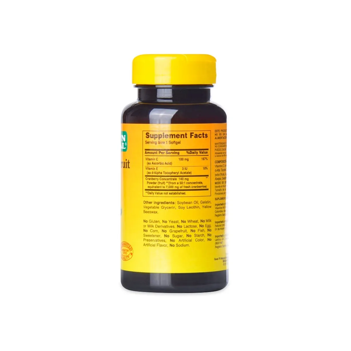 GOOD NATURAL - Cranberry Fruit Plus Vitamin Good Natural X 100 Capsulas