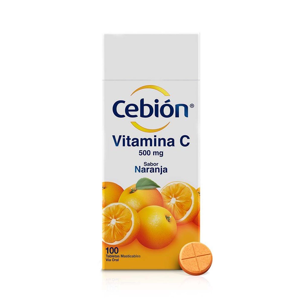 CEBION - Cebion Vitamina C 500mg Naranja X 100 Tabletas