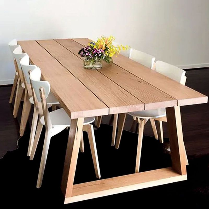 22 GRADOS DECORACION - Mesa Comedor Florenza Roble Natural Macizo 200x100cm
