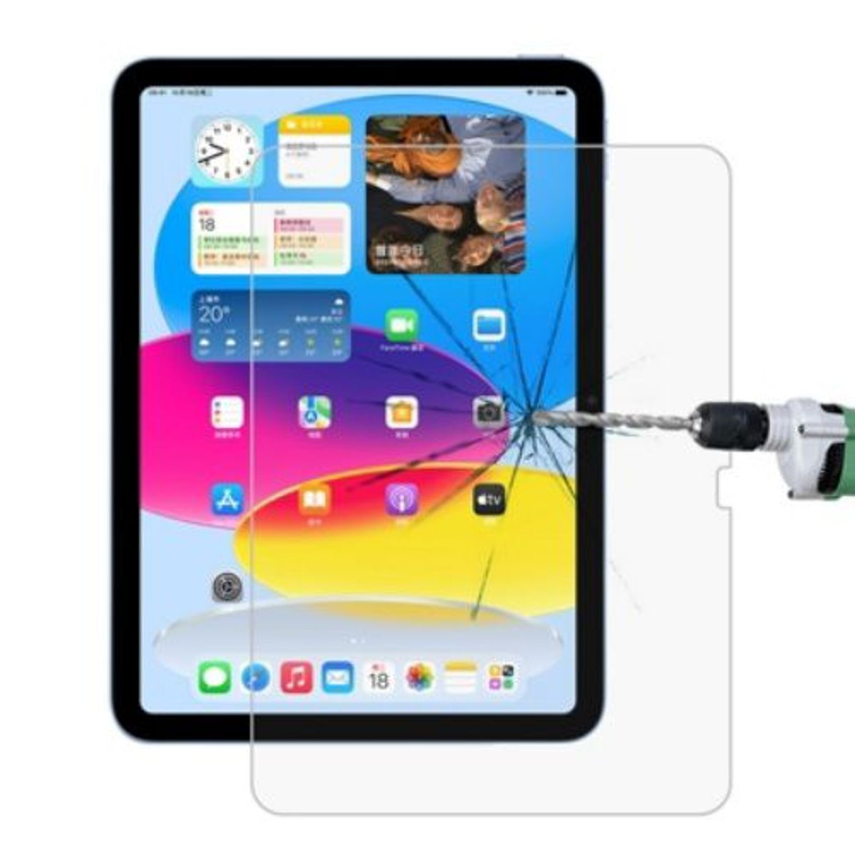 GENERICO - Vidrio Templado Genérico Para iPad 10 Décima Generación 10.9'