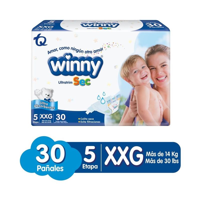 WINNY - Pañal Winny Ultratim Sec Etapa 5 X 30und