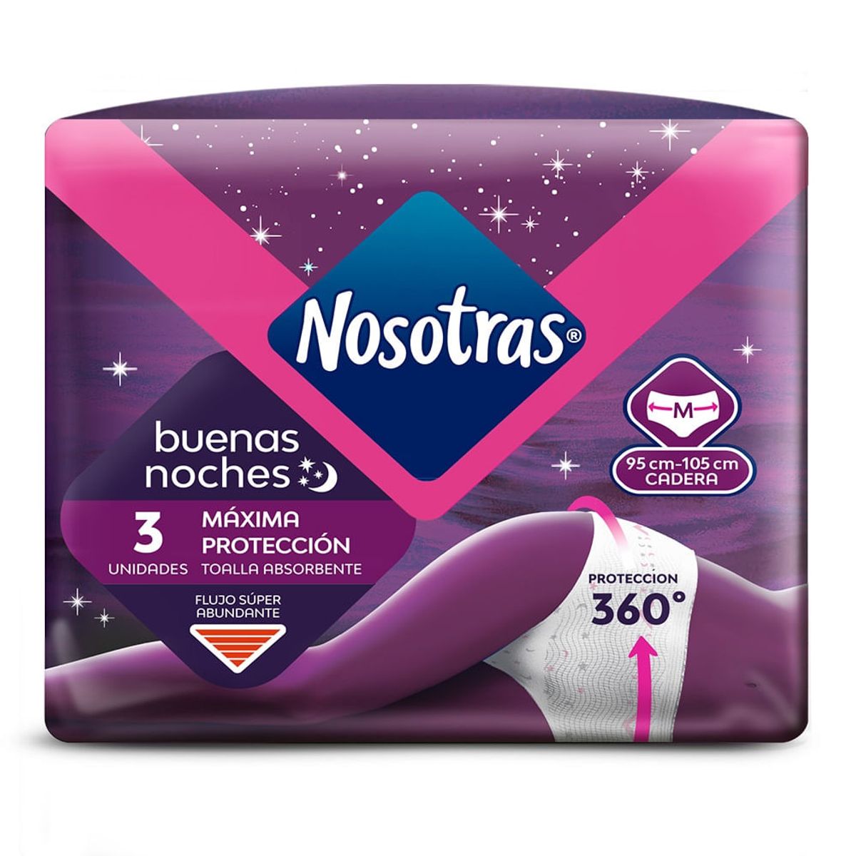 NOSOTRAS - Toallas Higienicas Nosotras Buenas Noches Talla M X 3und