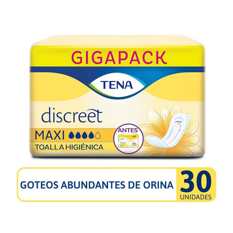 TENA - Toallas Intimas Tena Mujer Maxi Gigapack X 30und