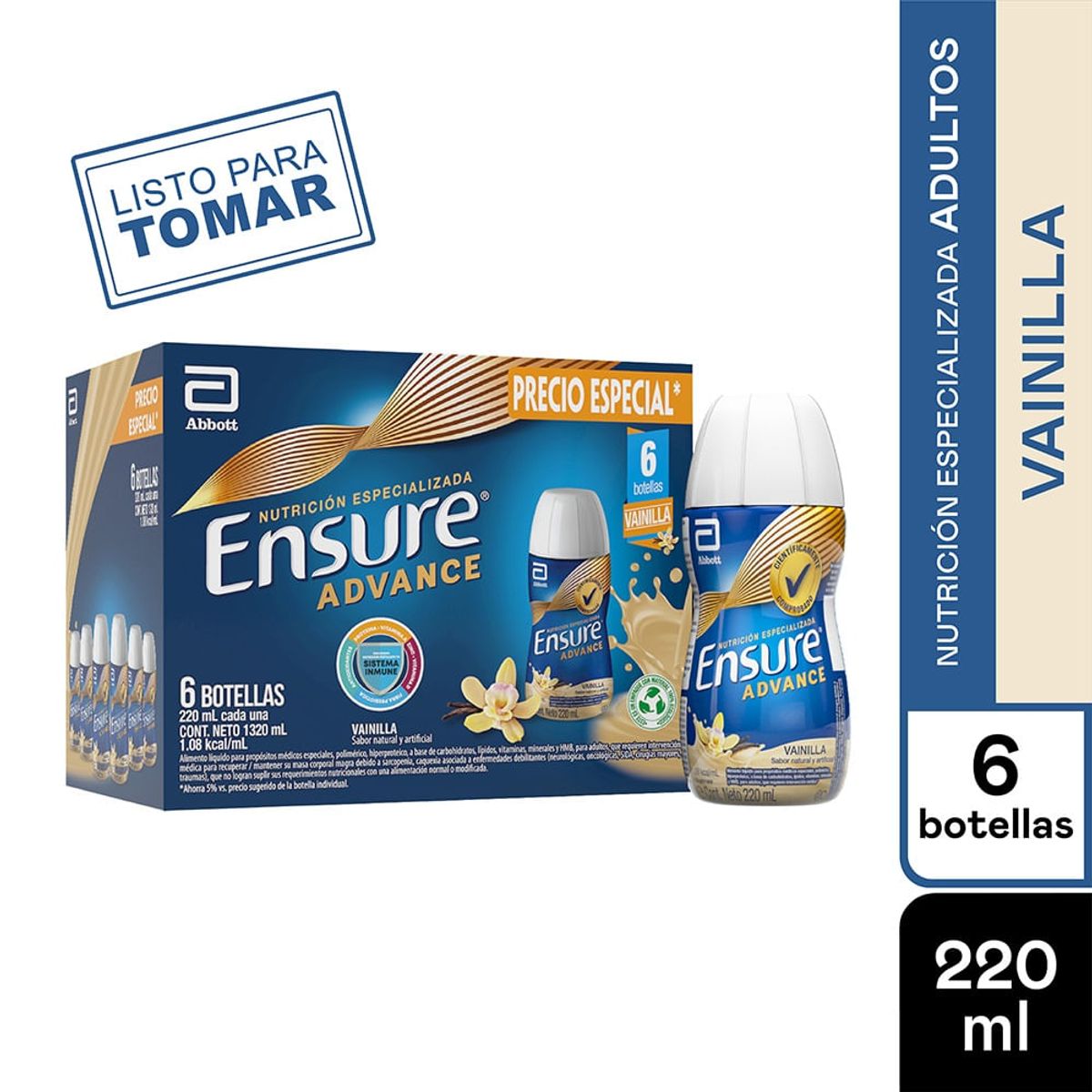 ENSURE - Oferta Ensure Advance Vainilla 220ml X 6und