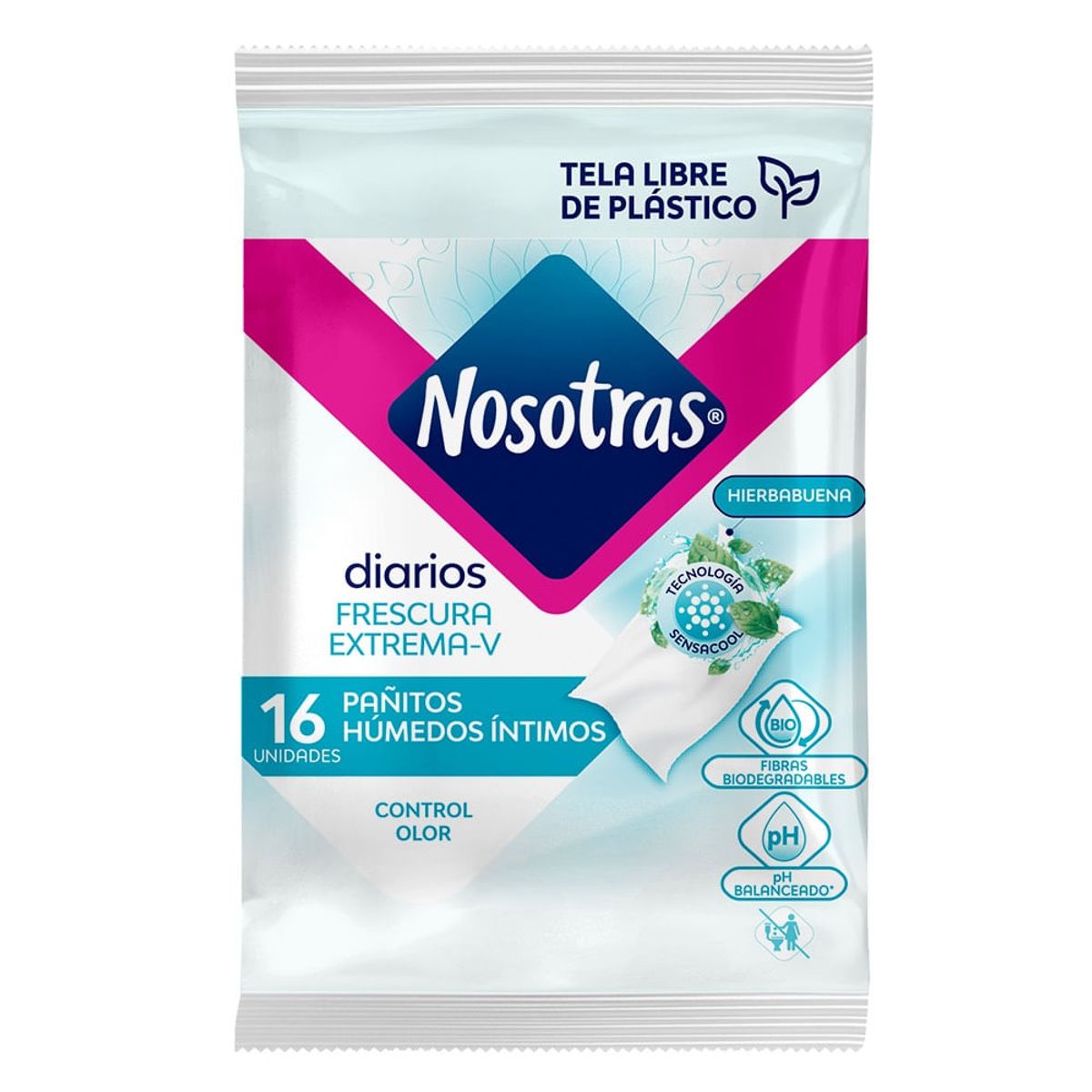 NOSOTRAS - Pañitos Intimos Nosotras Frescura Extrema X 16und