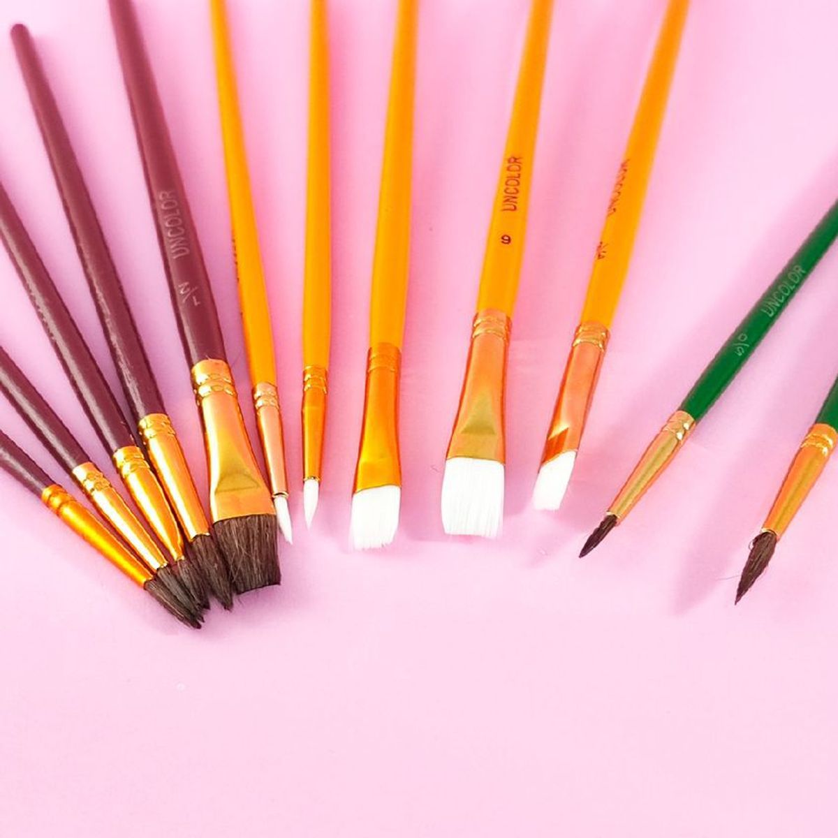 FABER - Set de pinceles unicolor para oleo y acrílico x 27 piezas.