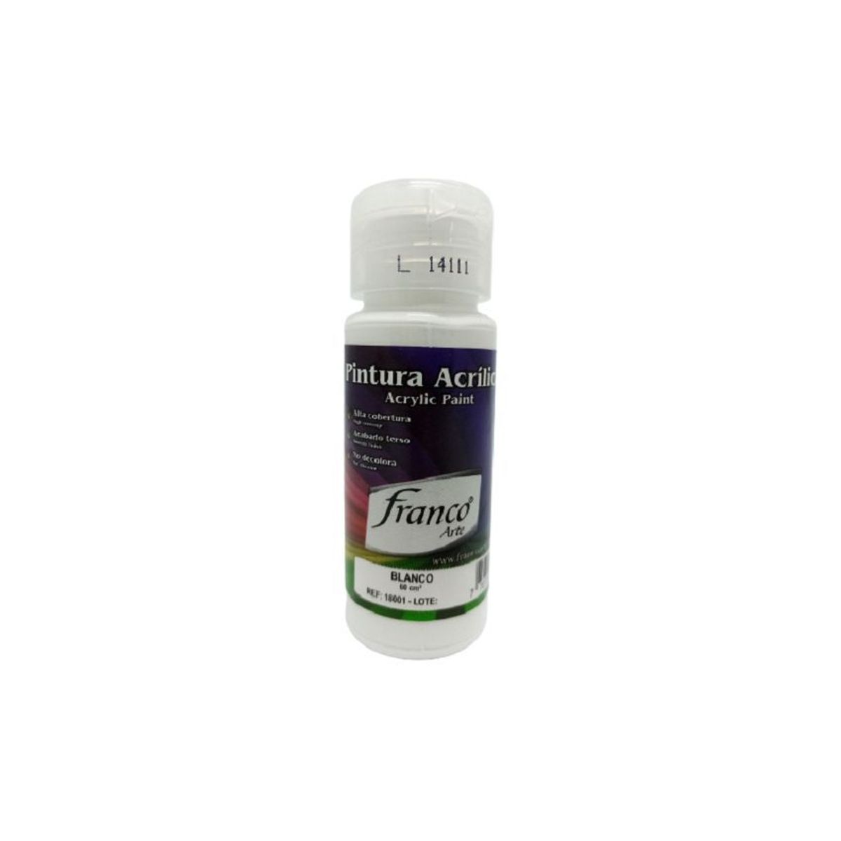 FRANCO ARTE - Pintura Acrílica Franco Arte Color Blanco X 60 ml