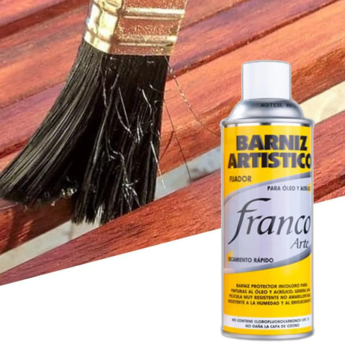 FRANCO ARTE - Barniz Fijador Brillante Franco Arte Para Óleo y Acrílico
