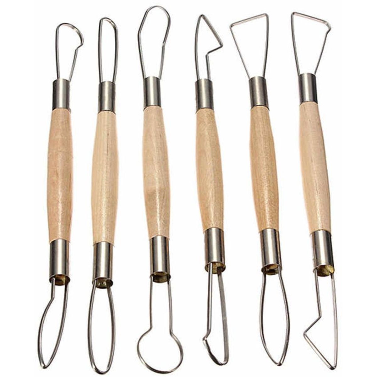 FRANCO ARTE - Set de herramientas para alfarería, arcilla, x 6 piezas.