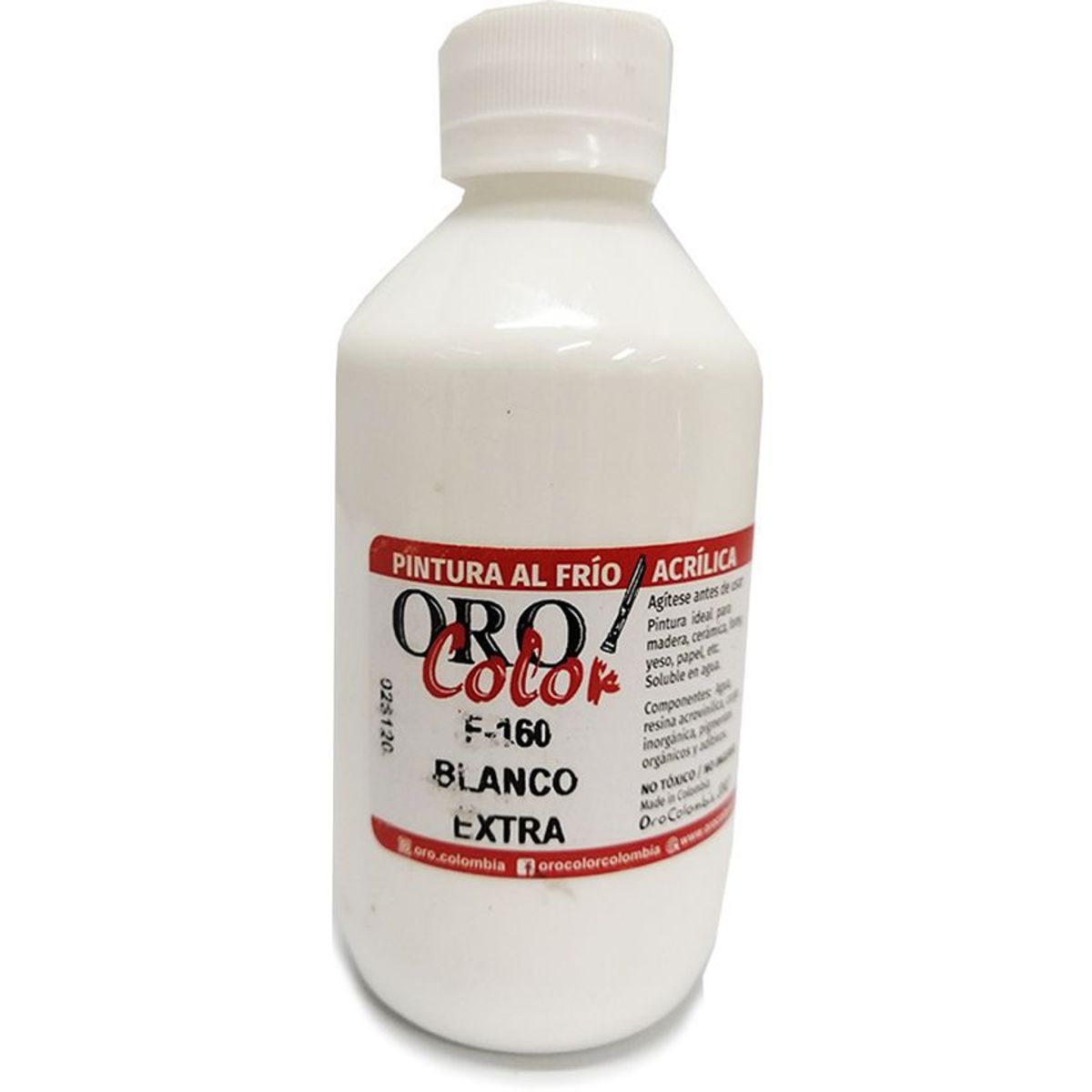 FRANCO ARTE - Pintura al frio acrílica blanca f-160 x 250 ml orocolor