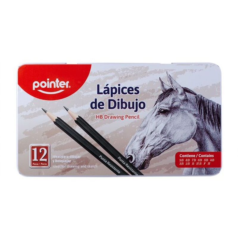 POINTER - Set De Lápices De Dibujo Graduados Pointer X 12 Unds.