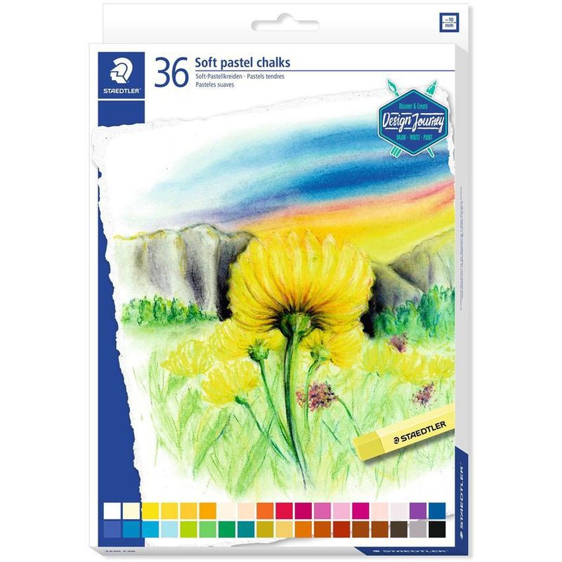 STAEDTLER - Estuche Tiza Pastel Staedtler Suave X 36 Colores