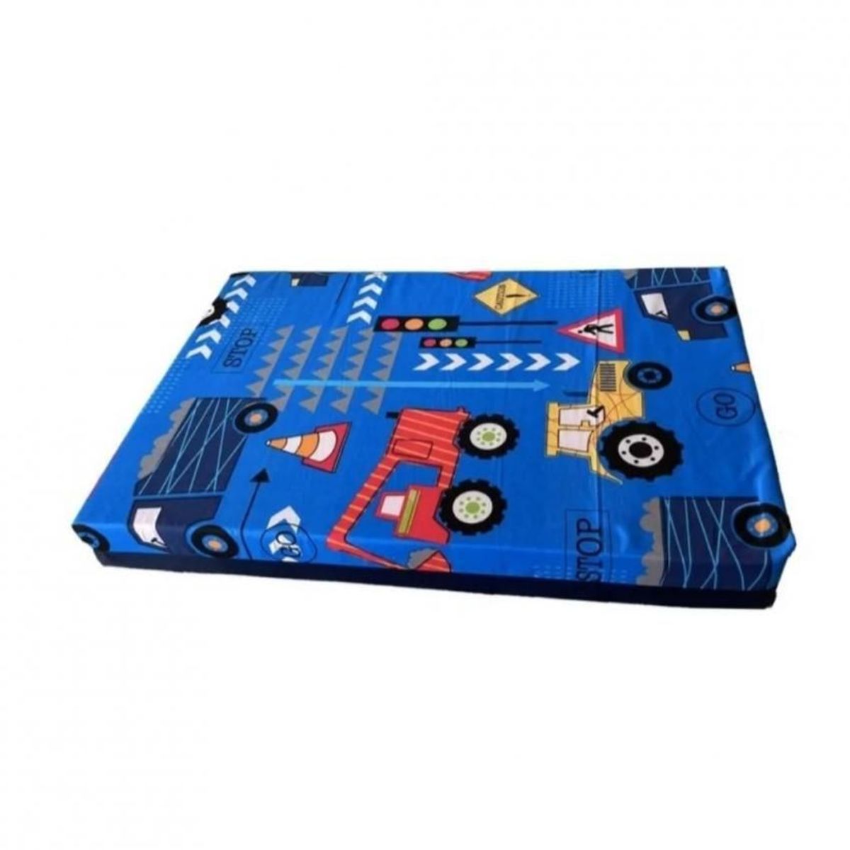 GENERICO - Cuna corral sencillo y económico para bebe + colchoneta azul