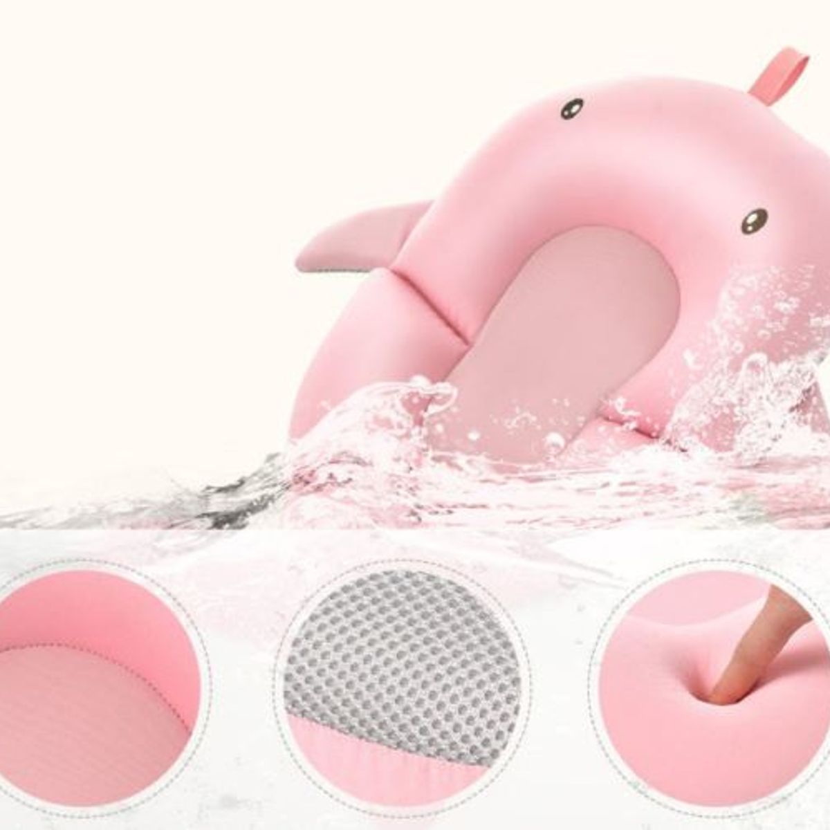 GENERICO - Cojin o malla para la tina del bebe antideslizante adaptable