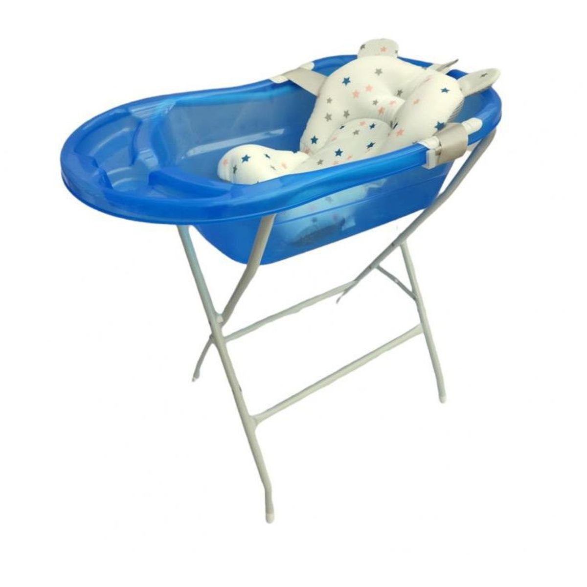 PRODEHOGAR - Bañera o tina para bebe con cojin o malla y base metálica