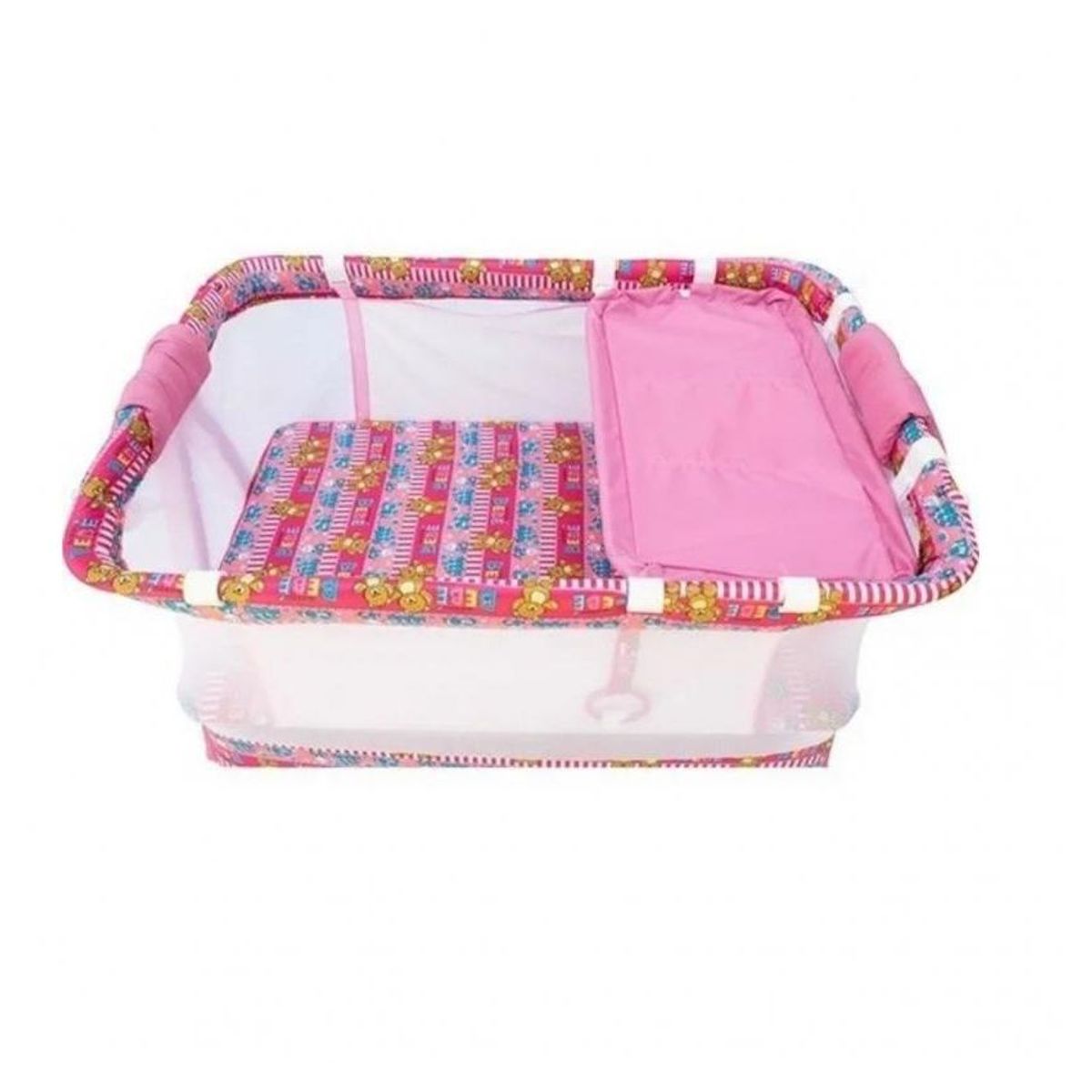 PRODEHOGAR - Cuna corral de bebe azul toldillomecedora cambiador 2 nivel