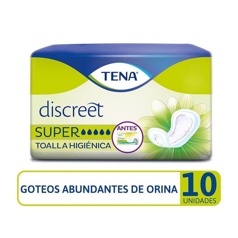 TENA - Toallas Higienicas Tena Discreet Super X 10und