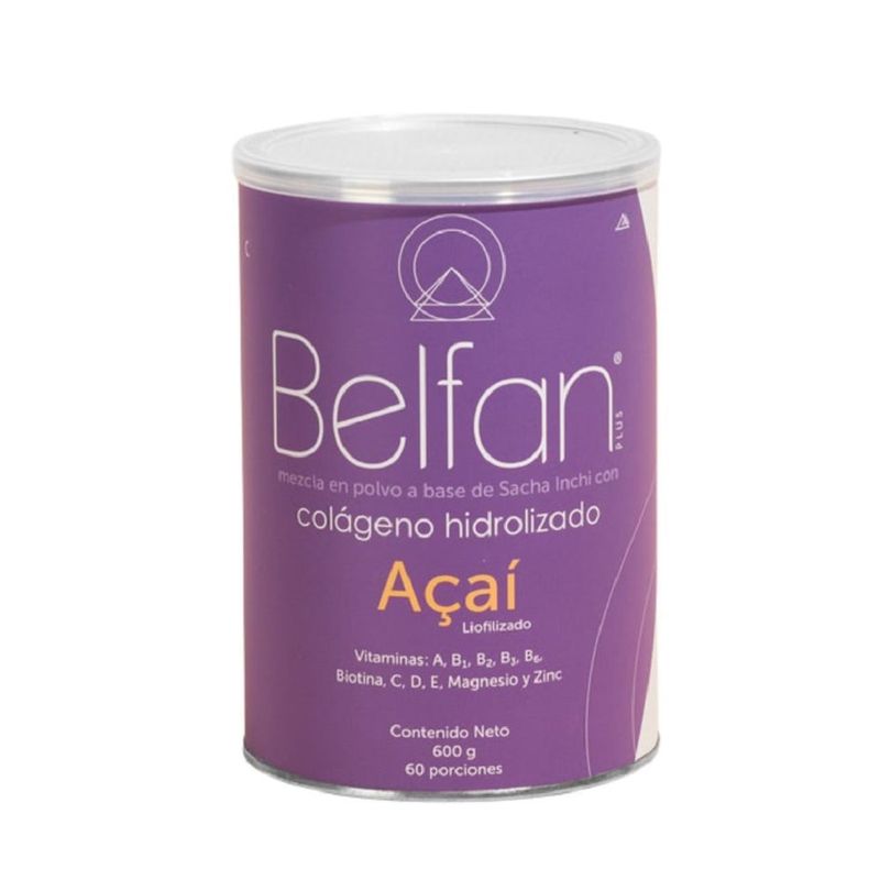 BELFAN - Colágeno Hidrolizado Belfan Con Acaí X 600g