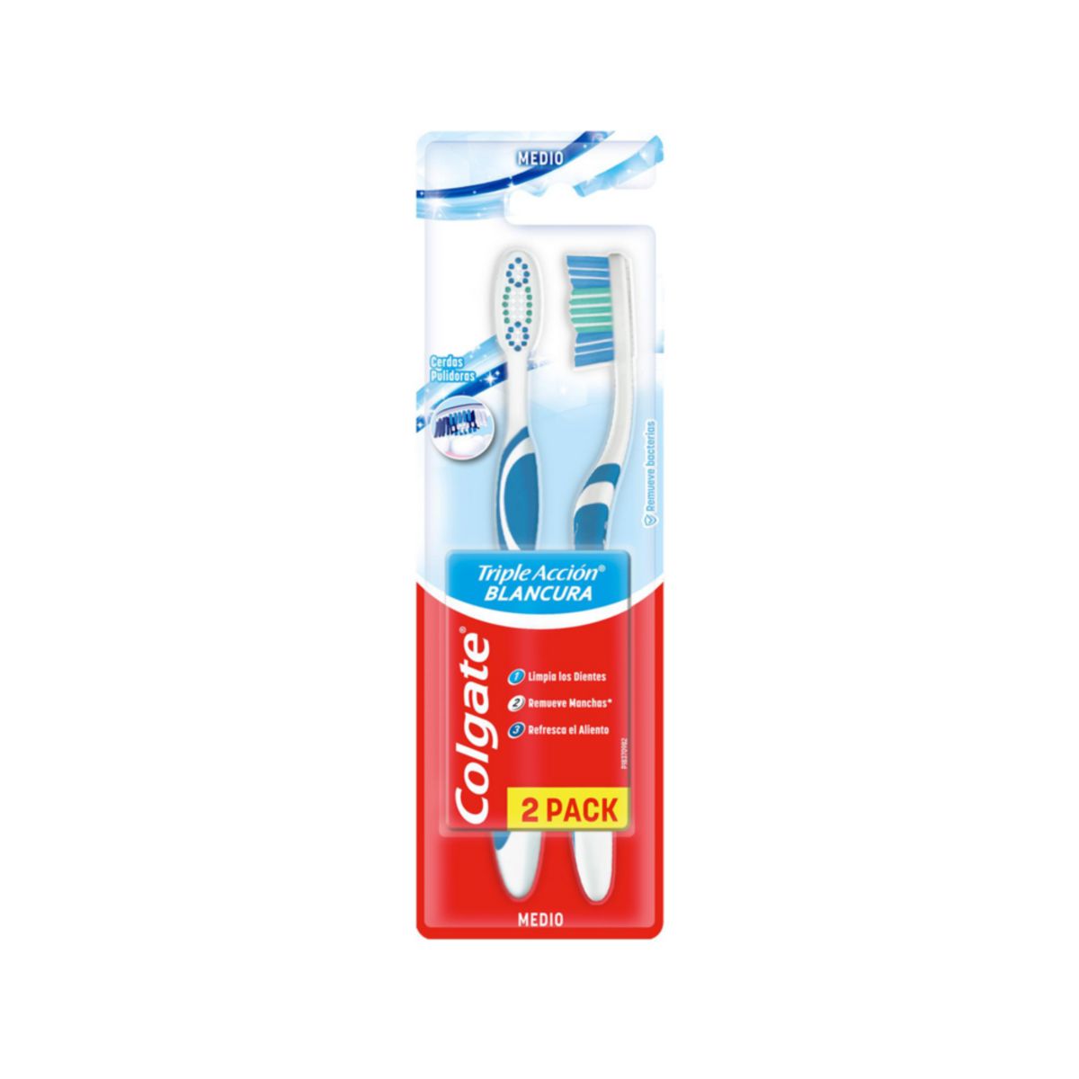 COLGATE - Cepillo Dental Colgate Triple Accion Medio X 2und