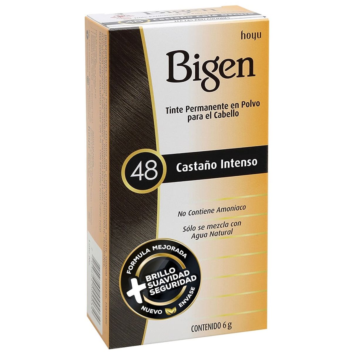 BIGEN - Tinte Bigen 48 Castaño Intenso X 6g