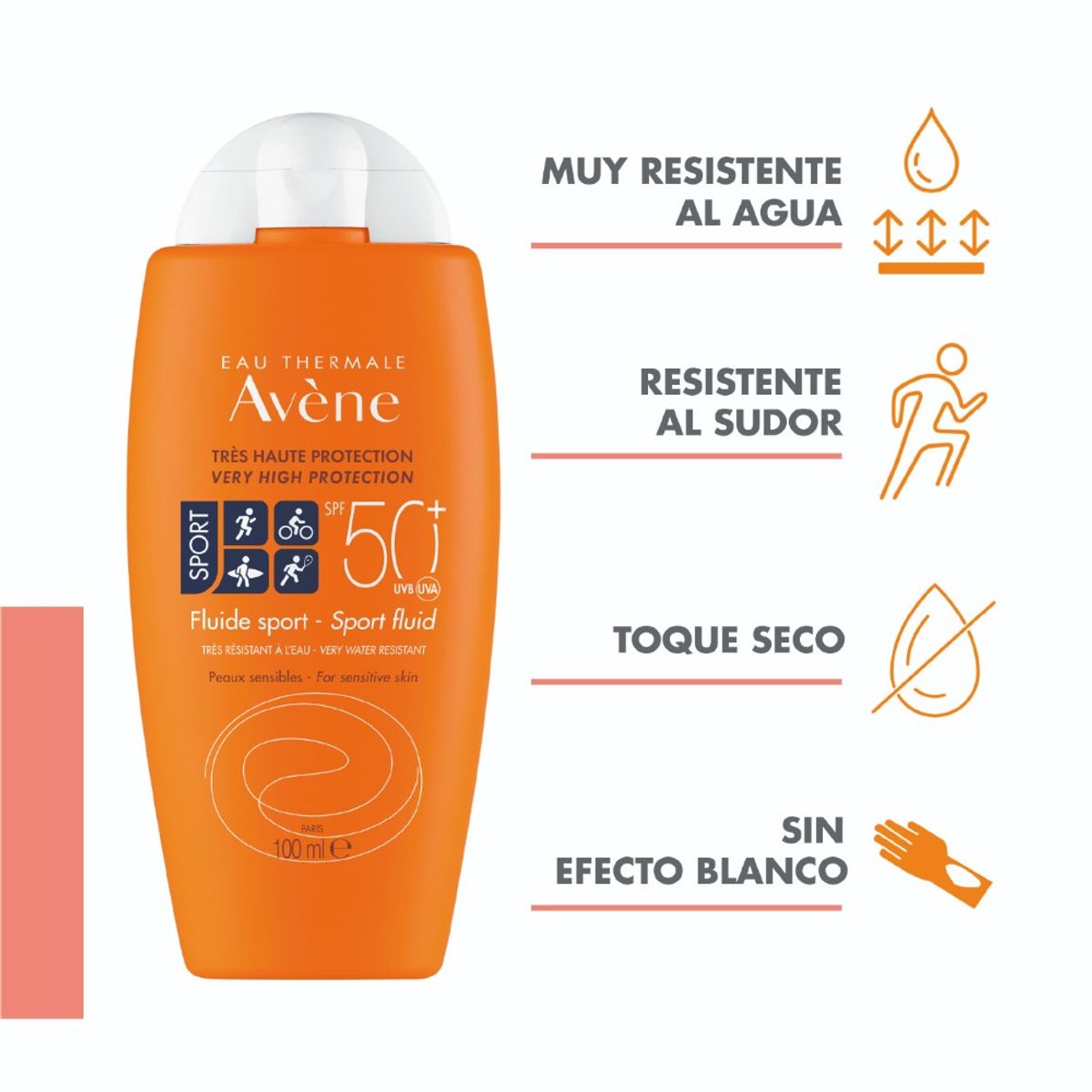 AVENE - Protector Solar Fluido Sport Avene LN SPF50 + X 100ml