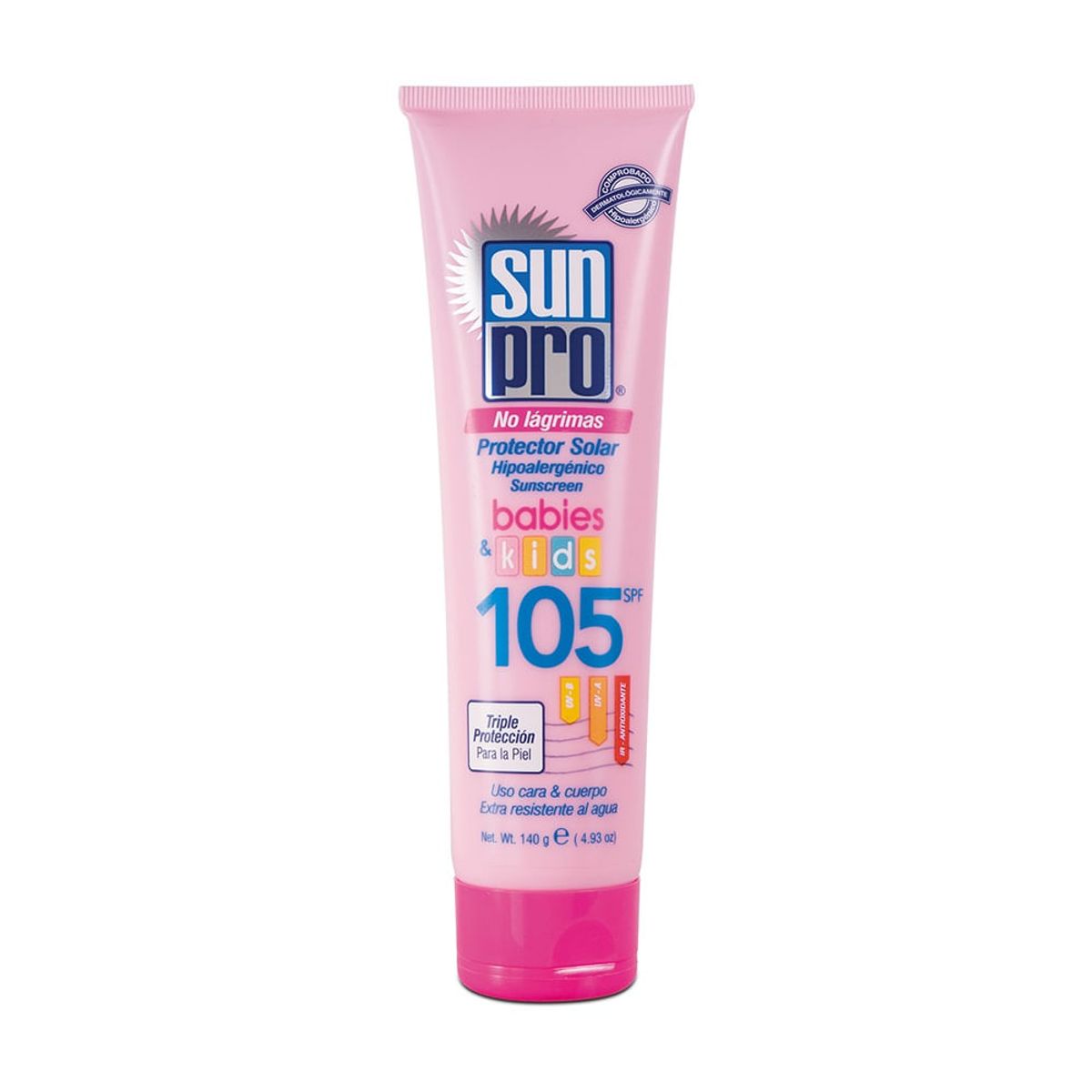 SUN PRO - Bloqueador Solar Sun Pro Niños 105 Spf X 140gr