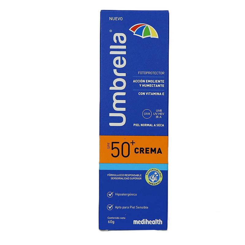 UMBRELLA - Umbrella Crema Piel Normal O Seca Spf50+ X 60grs