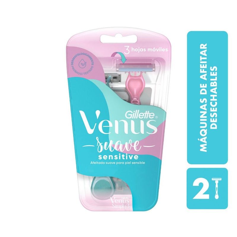 VENUS - Maquinas De Afeitar Desechables Venus Suave Sensitive X 2und