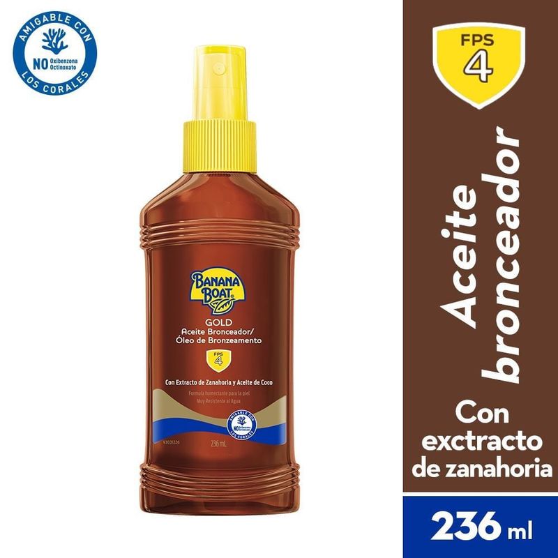 BANANA BOAT - Bronceador Banana Boat Aceite Spf4 X 240ml