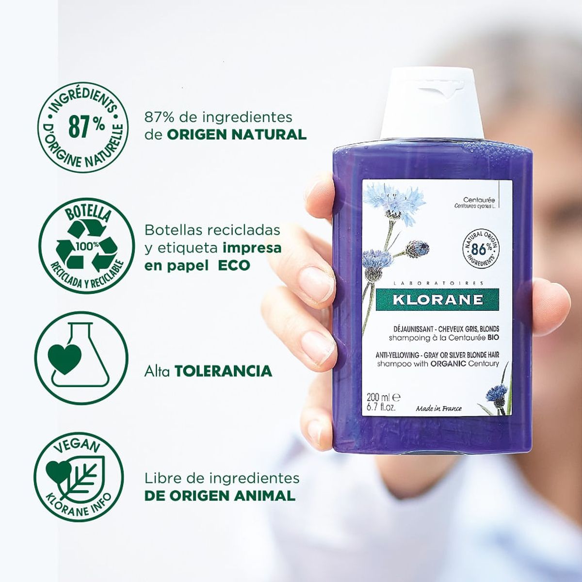 KLORANE - Shampoo Centaure Klorane X 200ml