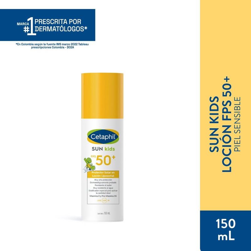CETAPHIL - Cetaphil Sun Kids Fps 50+ Locion Frasco X 150 Ml