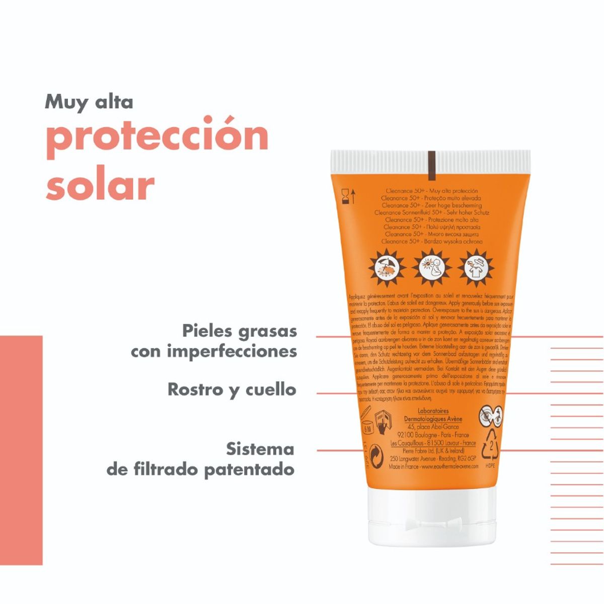 AVENE - Protector Solar Cleanance Avene LN SPF 50 + X 50ml