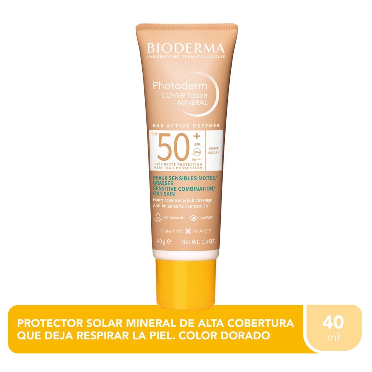 BIODERMA - Protector Solar Photoderm Tono Dorado Spf50 X 40g