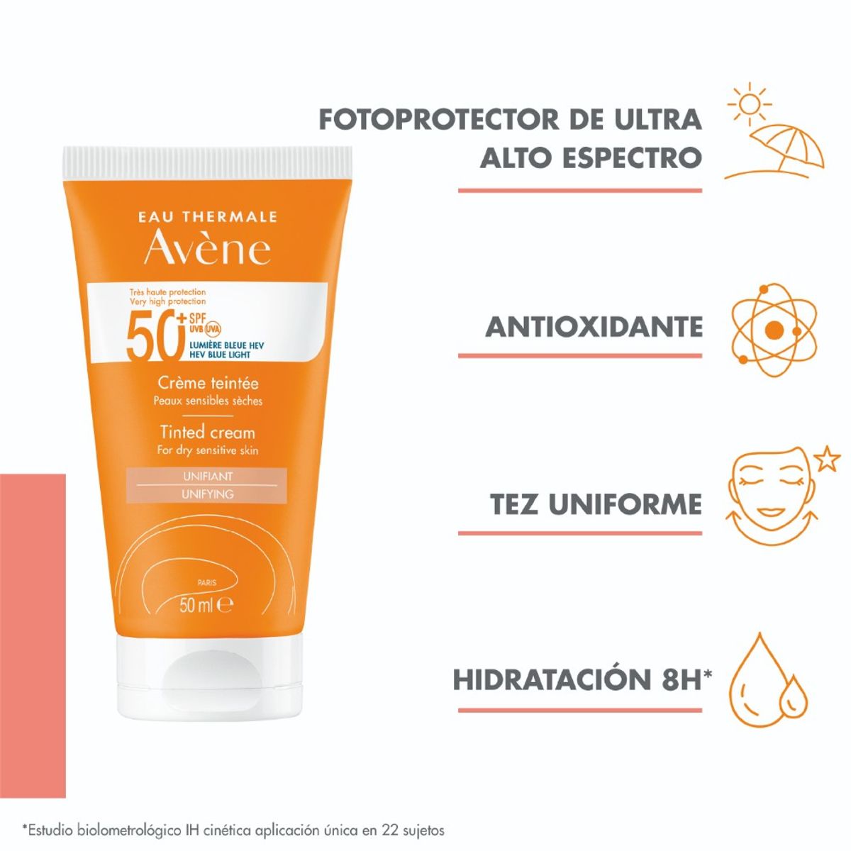 AVENE - Protector Solar Crema Color Avene LN SPF 50+ X 50ml