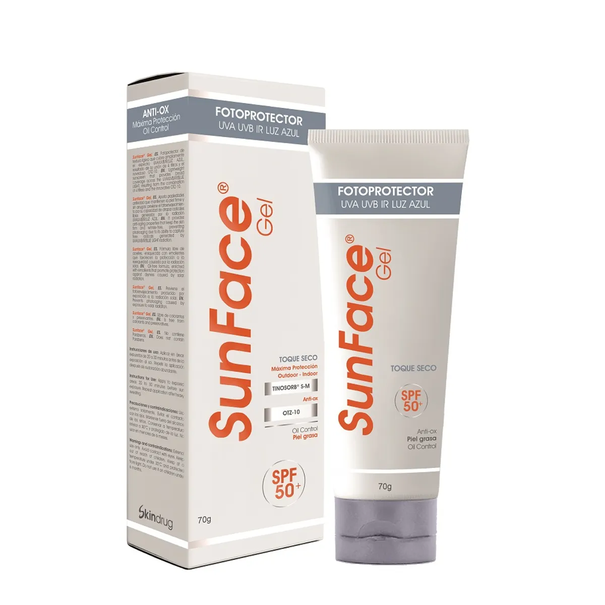 SUNFACE - Protector Solar Sunface Gel Spf50+ X 70g